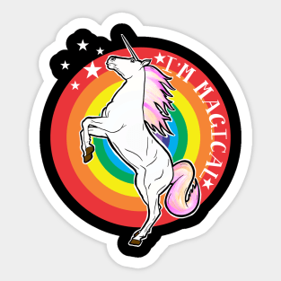 Unicorn I'm Magical Sticker